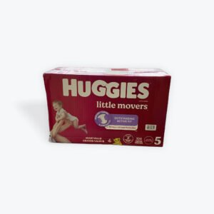Huggies Little Movers Baby Diapers, Size 5
